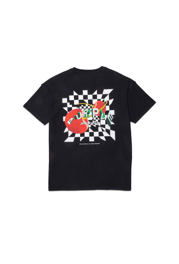 Purple brand (black textured inside out t-shirt)