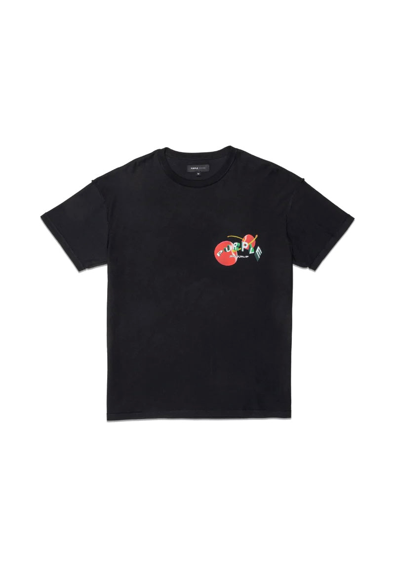Purple brand (black textured inside out t-shirt)