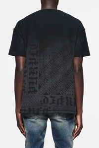 Purple brand (Black textured inside out t-shirt)