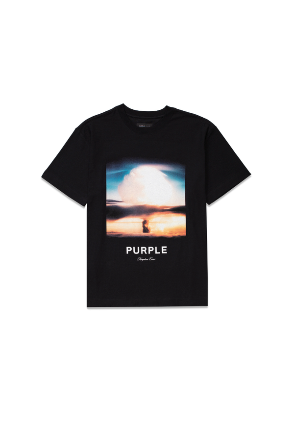 Purple brand (black textured jersey t-shirt)