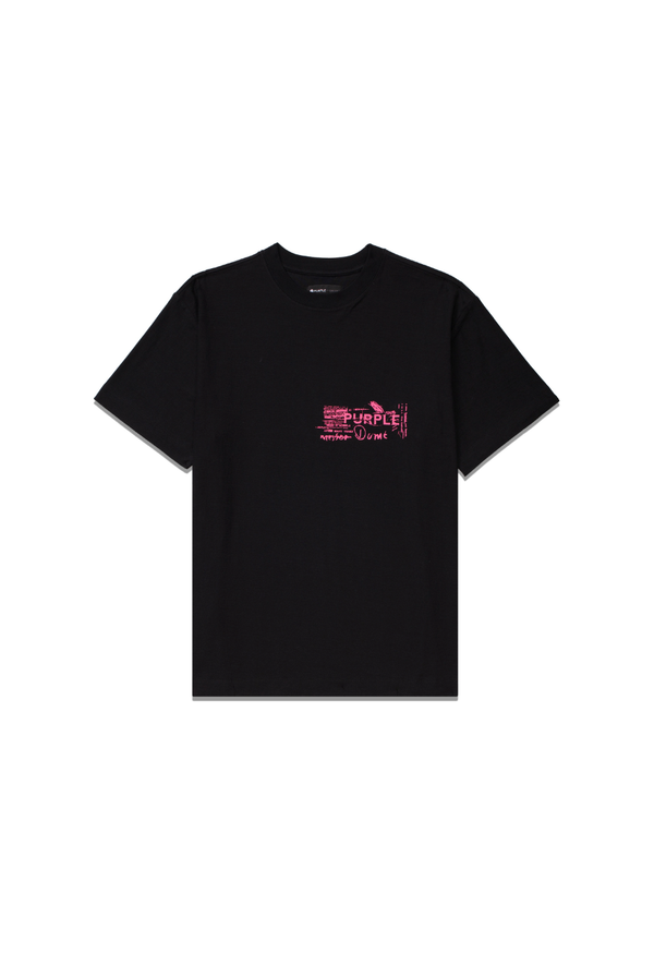 purple brand (black textured jersey t-shirt)