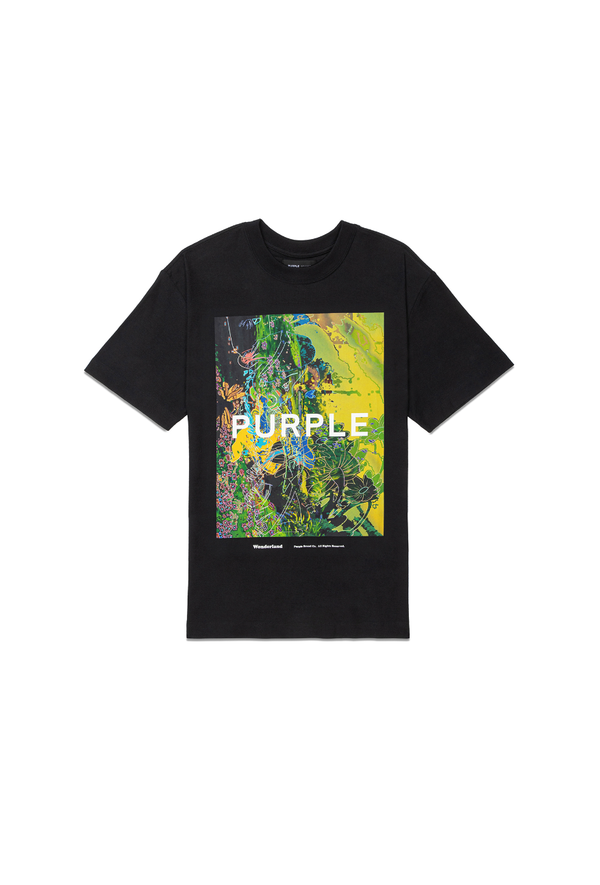 Purple brand (black textured jersey t-shirt)