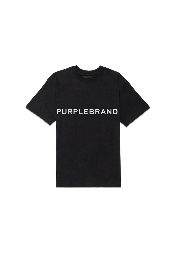 Purple brand (black textured jersey t-shirt)