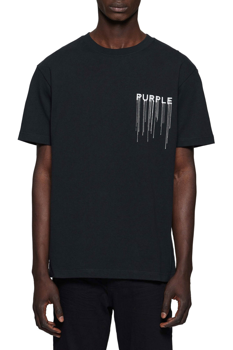 Purple brand Black wordmark drip jersey ss t-shirt