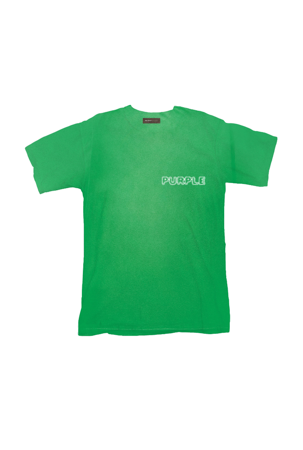 Purple brand (green textured inside out t-shirt)