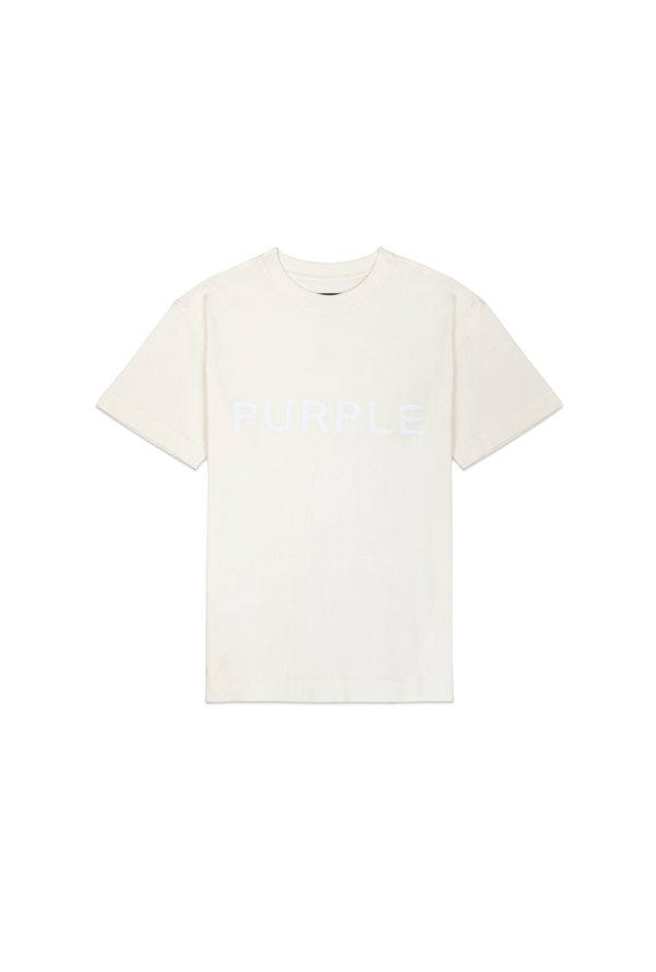 Purple brand (Off white textured jersey t-shirt)