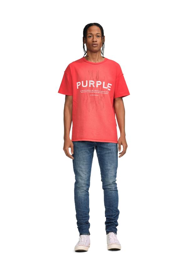 Purple brand (red textured inside out t-shirt)