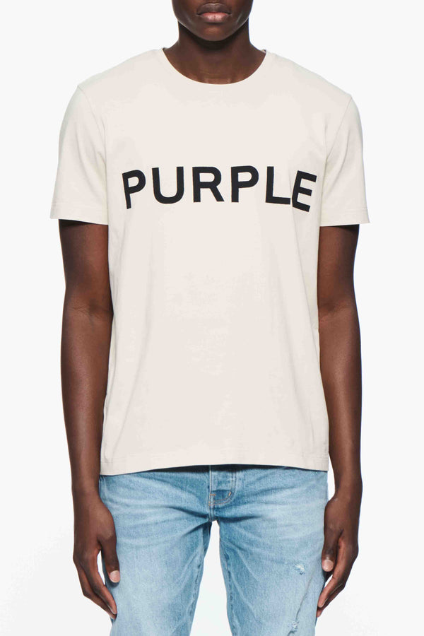 Purple Brand (Tan Clean Jersey Short Slv Tee)