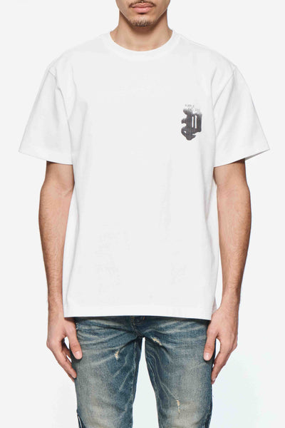Purple Brand (White Gothic Halftone Tee) – Vip Clothing Stores