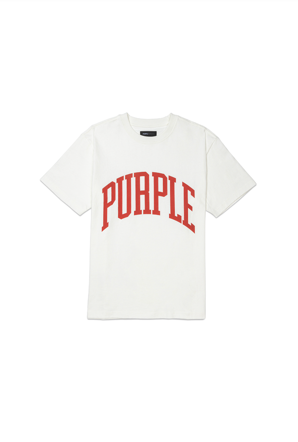 Purple brand (white heavy jersey t-shirt)