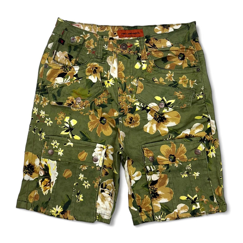 Rare Element (Green "flower denim short)