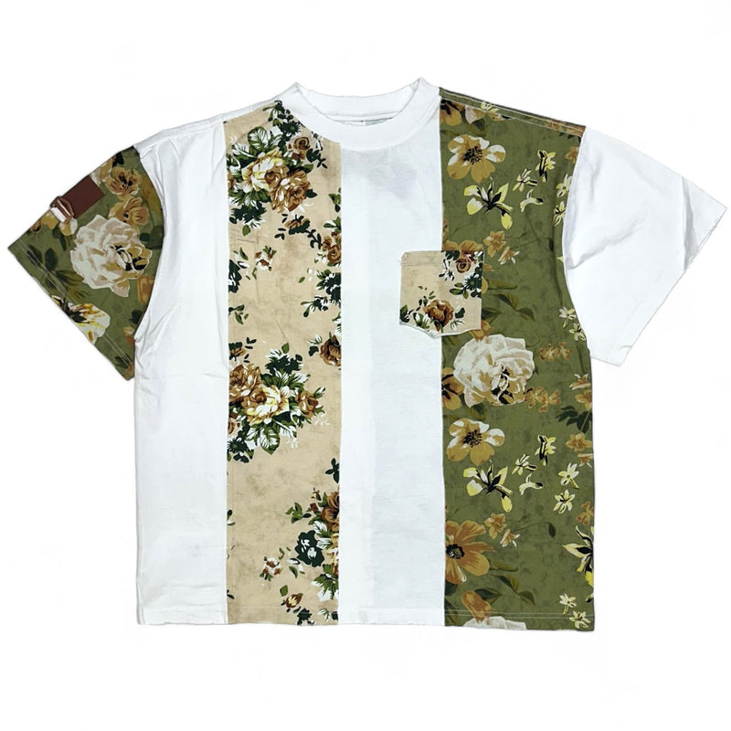 Rare Element (White "flower knit t-shirt)