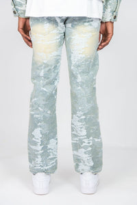 Rebel Denim Vintage Distressed Straight Fit Jean Light Indigo