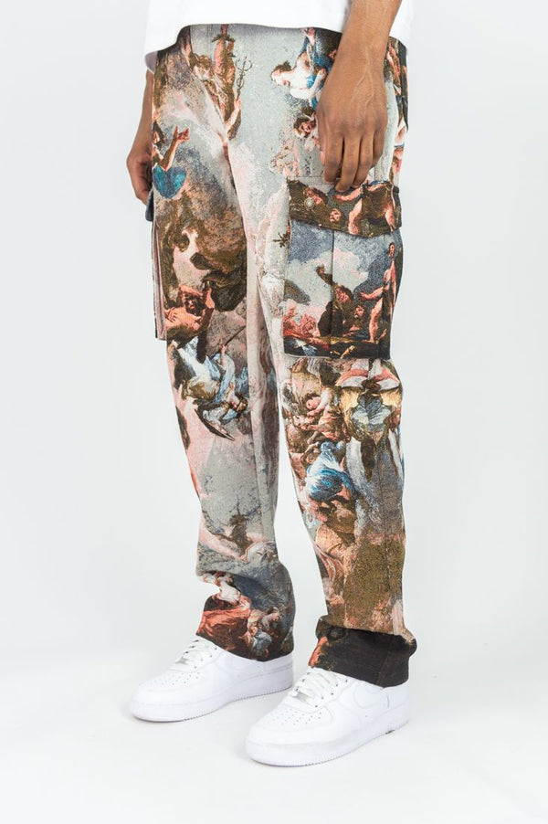 Rebel MInds (khaki tapestry cargo pant)