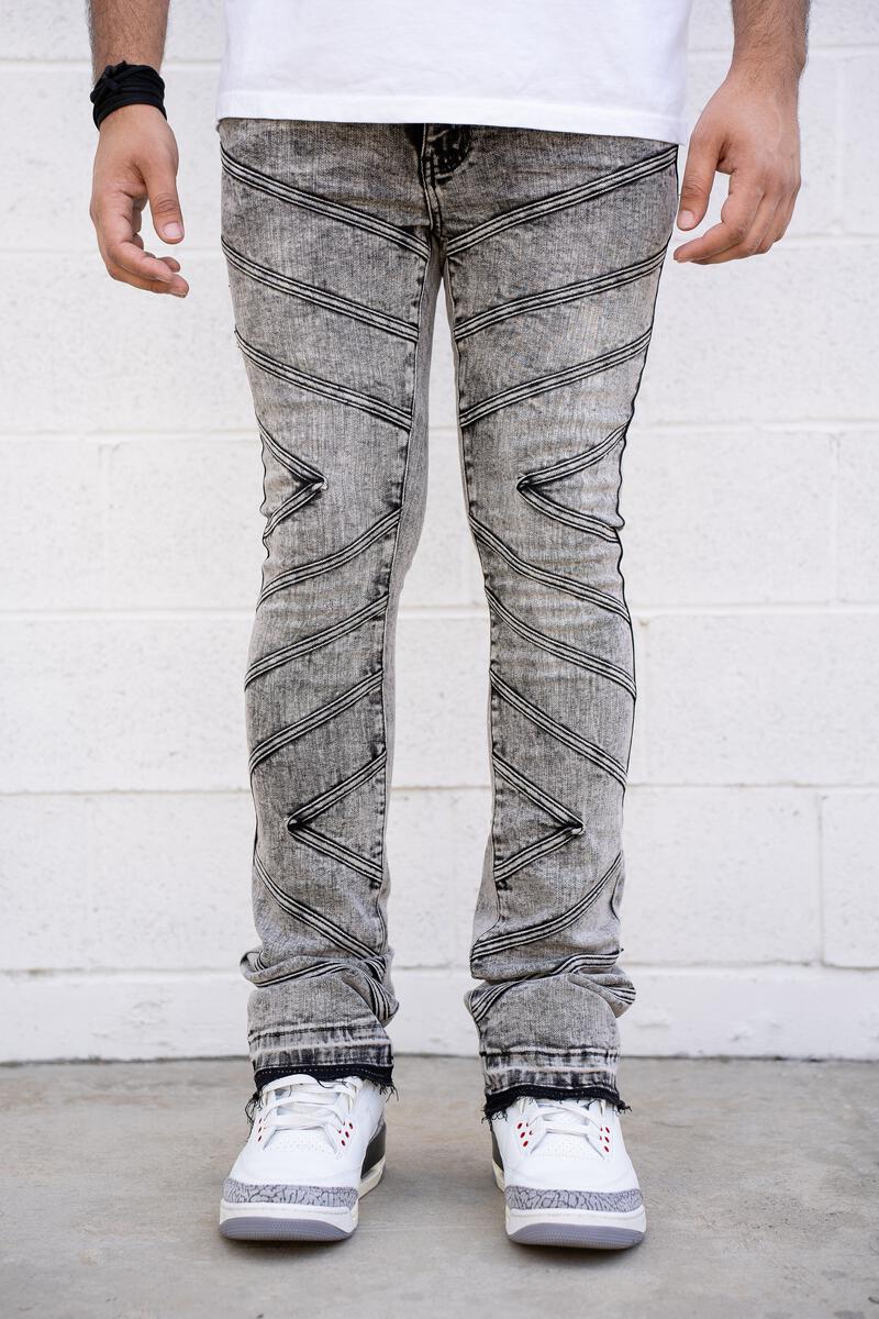 Reelistik nyc (grey adonis stacked premium denim jean)