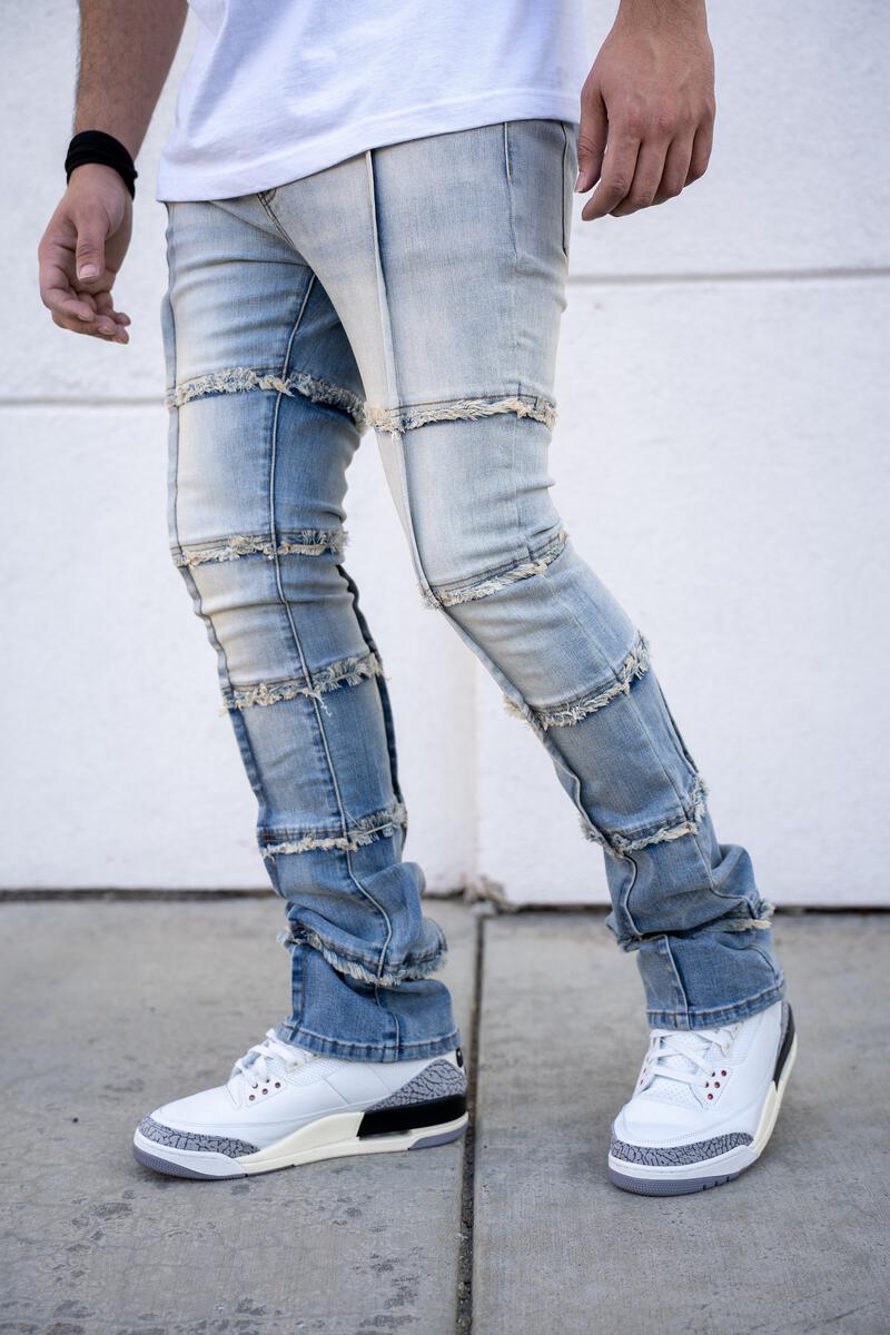 Reelistik nyc (light blue salvatore stacked premium denim jean)
