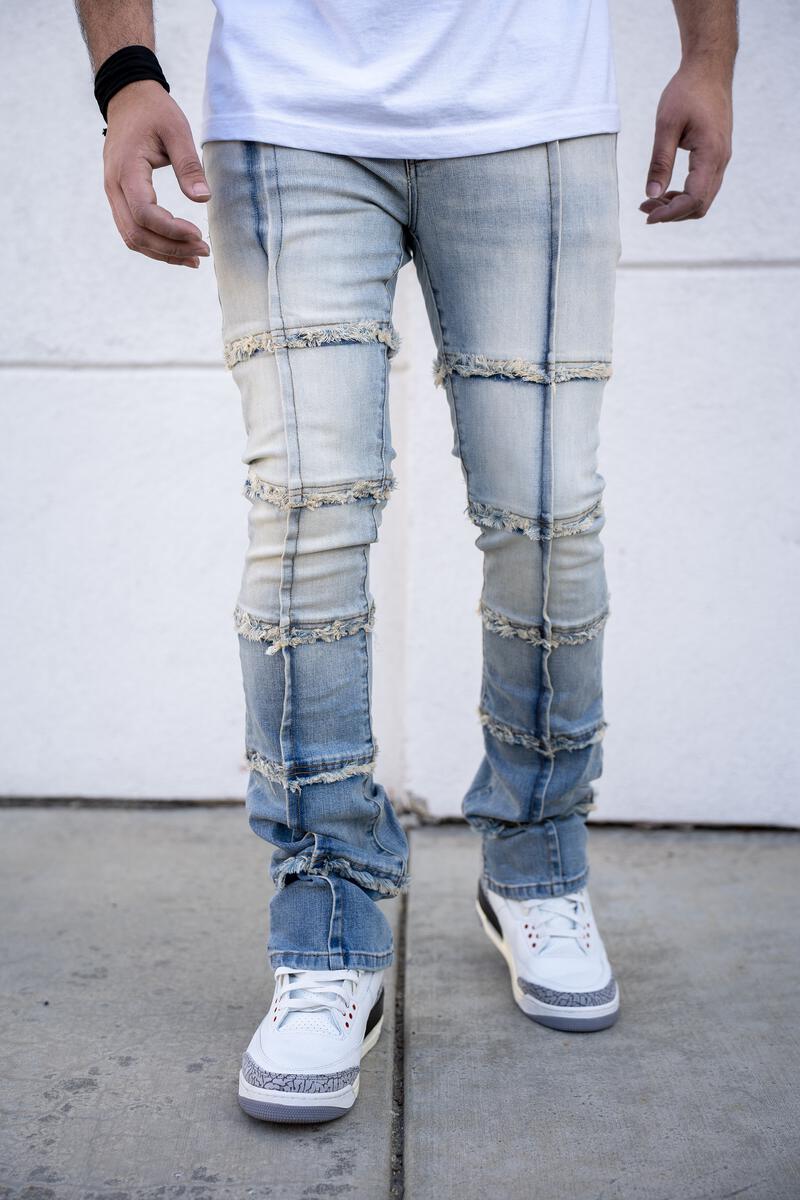 Reelistik nyc (light blue salvatore stacked premium denim jean)