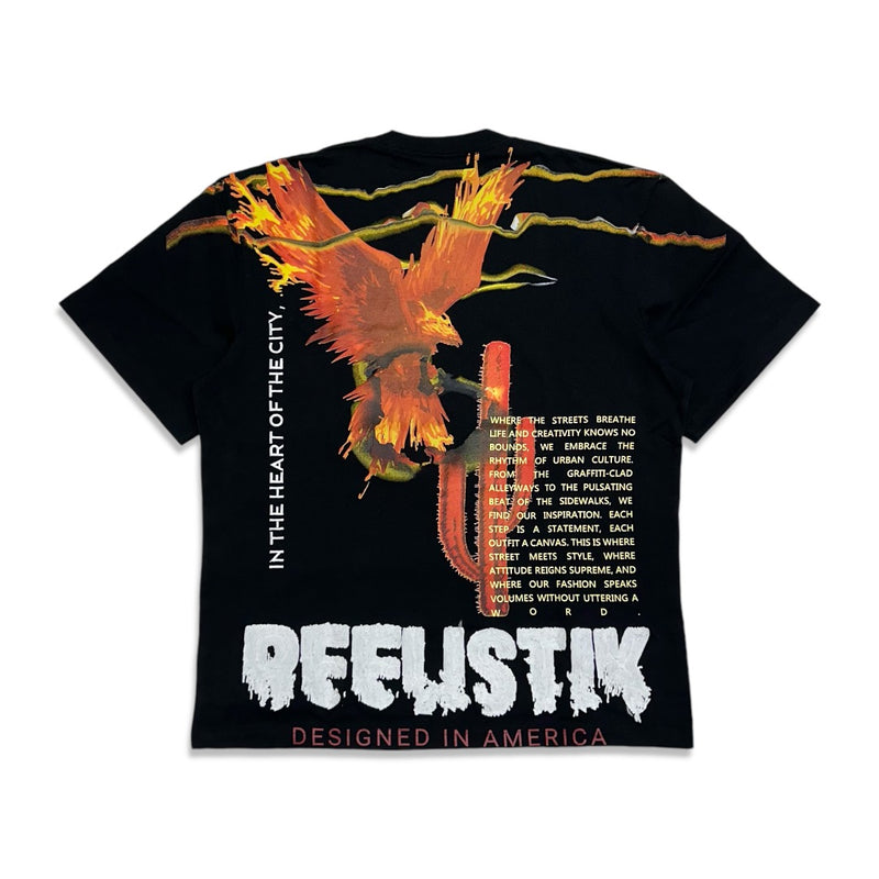 Reelistik black the heart of the city t-shirt