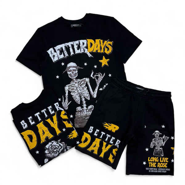 Roku studio (Black “better days short set)