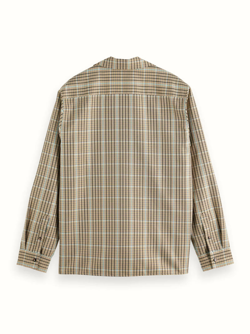 Scotch & soda (Brown check Relaxed-Fit Viscose Check Shirt)