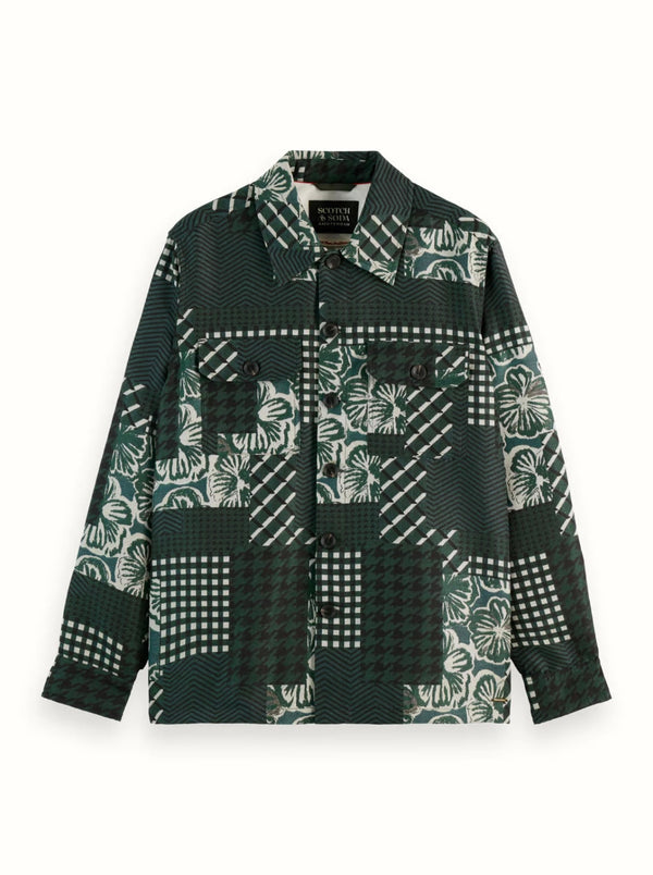 Scotch & Soda (San Francisco flower patchwork patchwork jaquard over shirt)