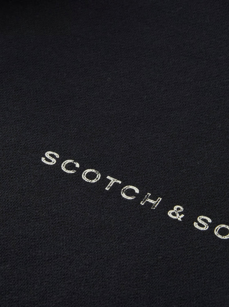 Scotch & soda (Black Essentials Logo Sweatshirt)