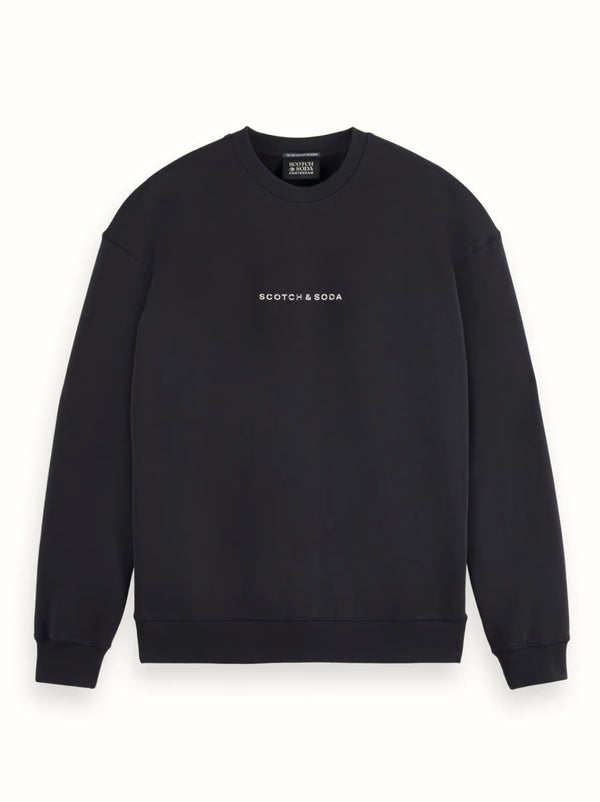 Scotch & soda (Black Essentials Logo Sweatshirt)