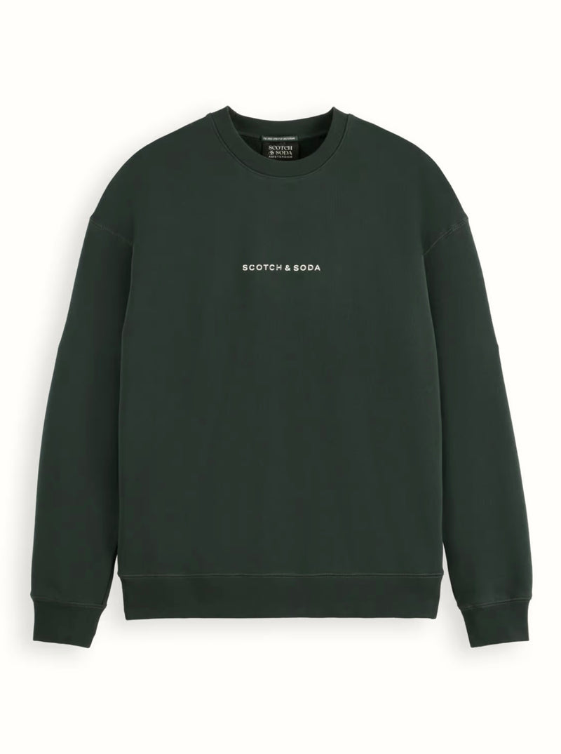 Scotch & soda (Grachten green Essentials Logo Sweatshirt)