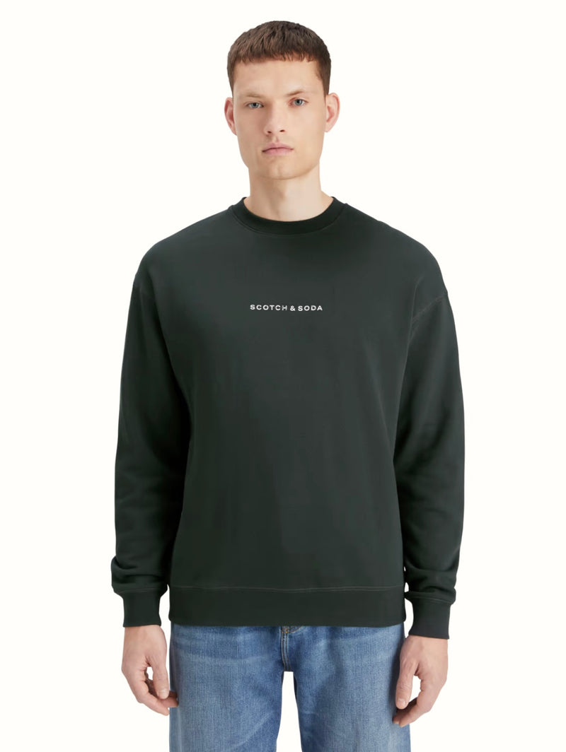 Scotch & soda (Grachten green Essentials Logo Sweatshirt)