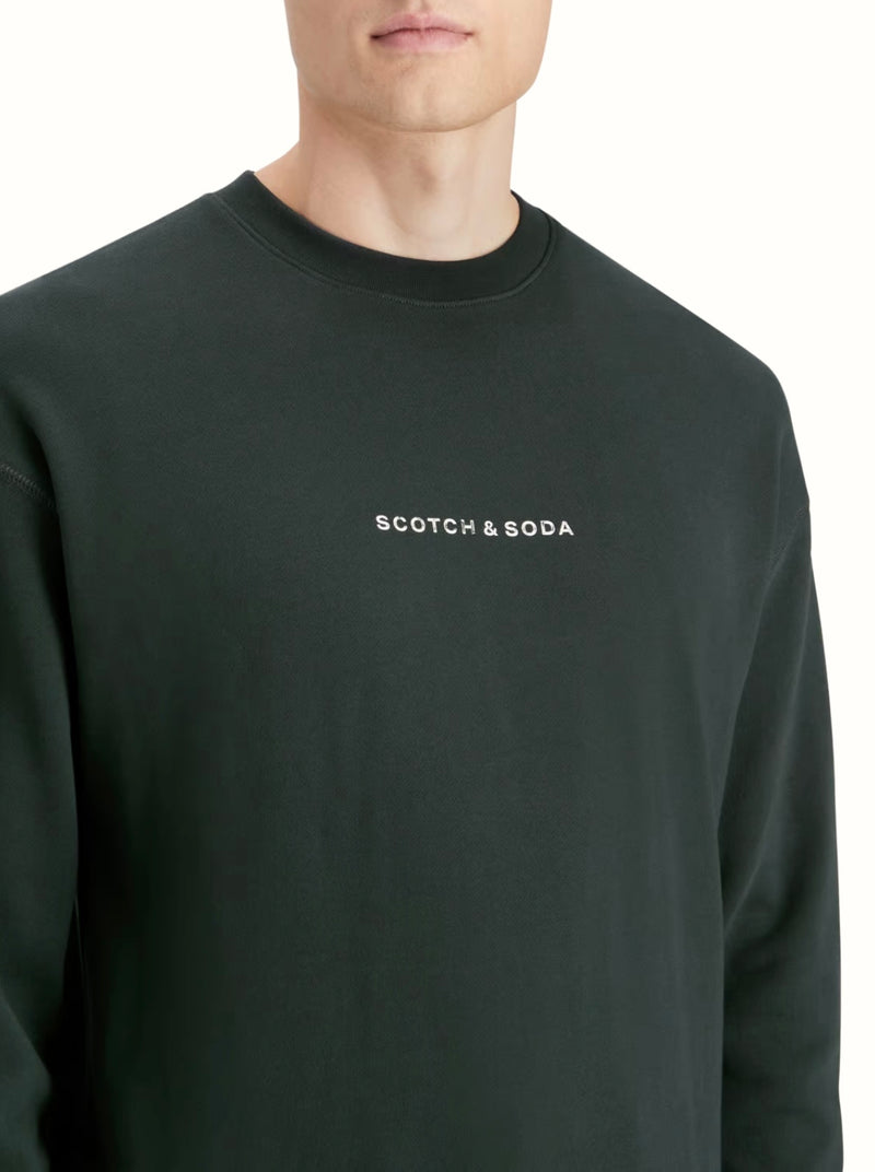 Scotch & soda (Grachten green Essentials Logo Sweatshirt)