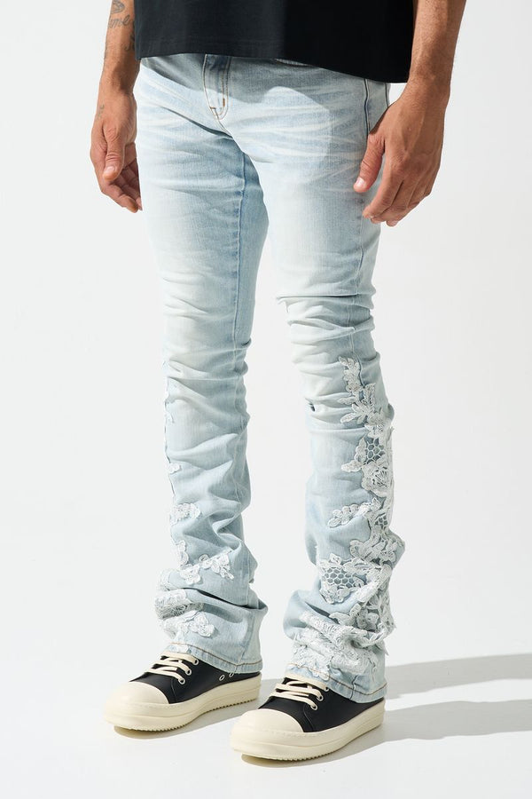 Serenede (Blue "garden lace stacked jean)