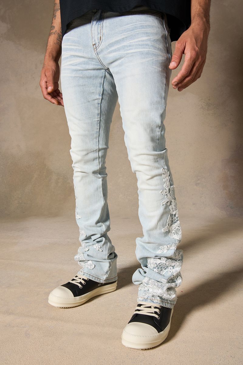 Serenede (Blue "garden lace stacked jean)