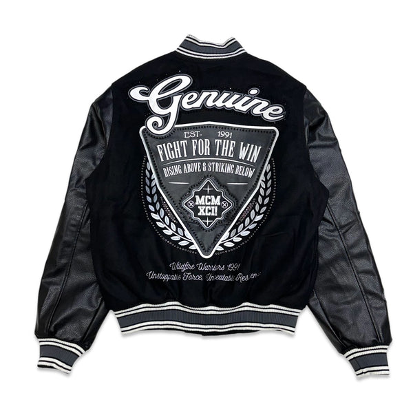 Smoke rise (Black "fight for the win varsity jacket)