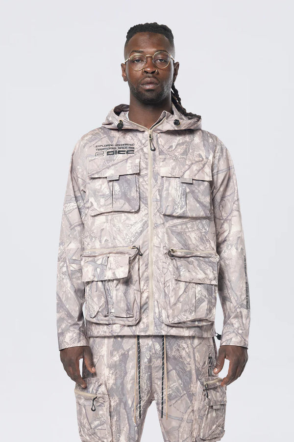 Smoke Rise (khaki Camo Utility Windbreaker Jacket)