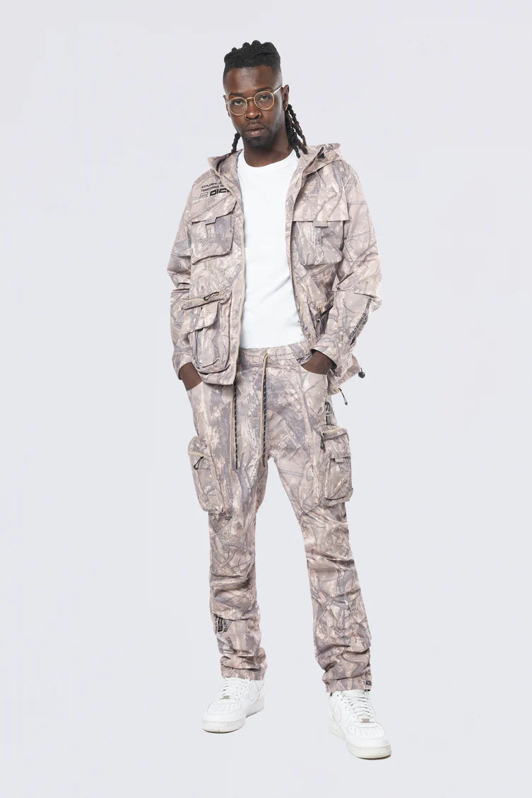 Smoke Rise (khaki Camo Utility Windbreaker Jacket)