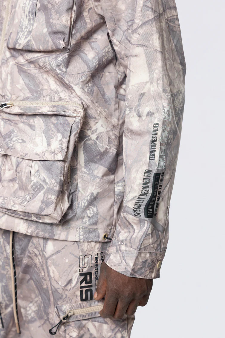 Smoke Rise (khaki Camo Utility Windbreaker Jacket)