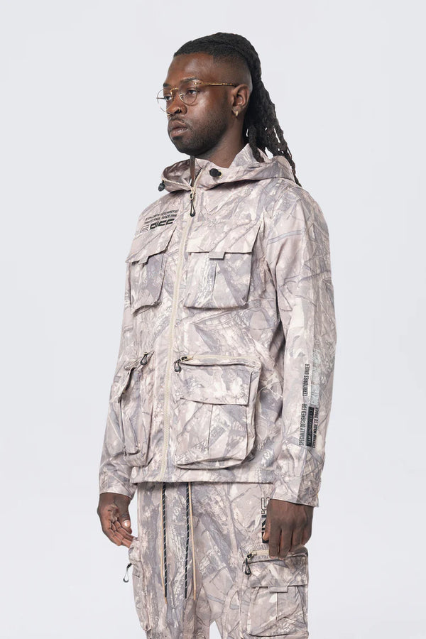 Smoke Rise (khaki Camo Utility Windbreaker Jacket)