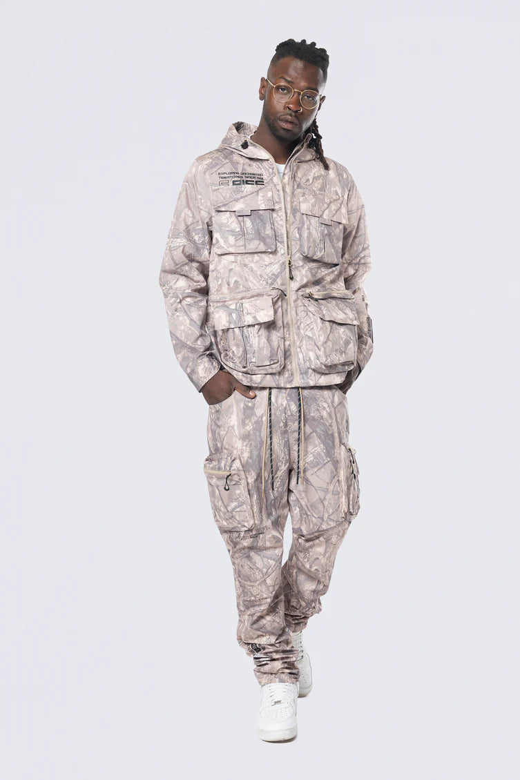 Smoke Rise (khaki Camo Utility Windbreaker Jacket)