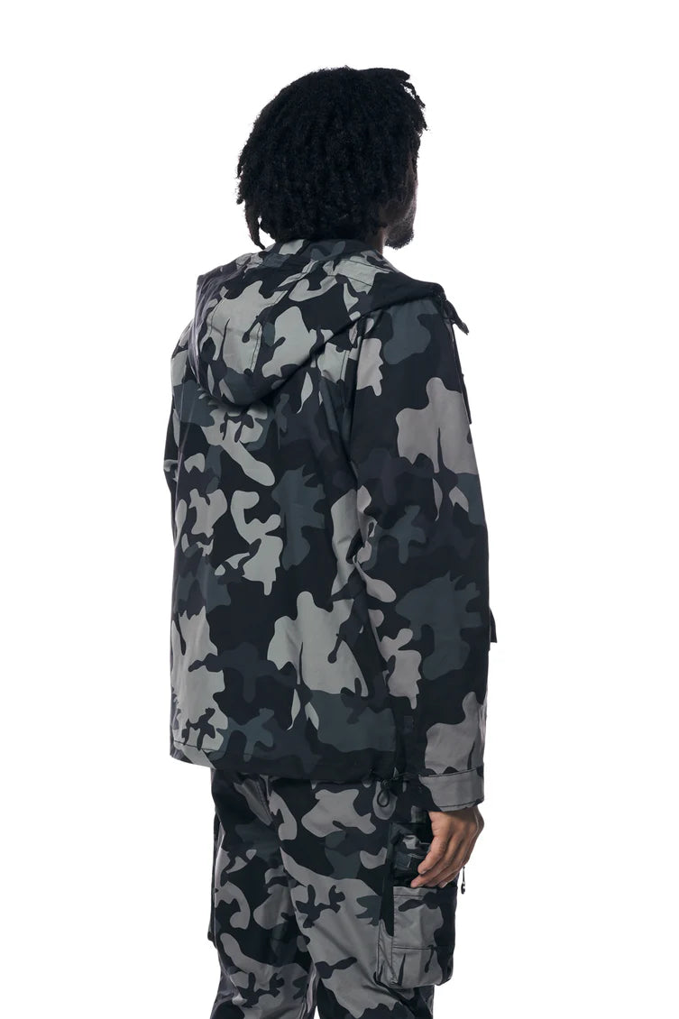 Smoke rise (stone camo Windbreaker Utility Jacket)