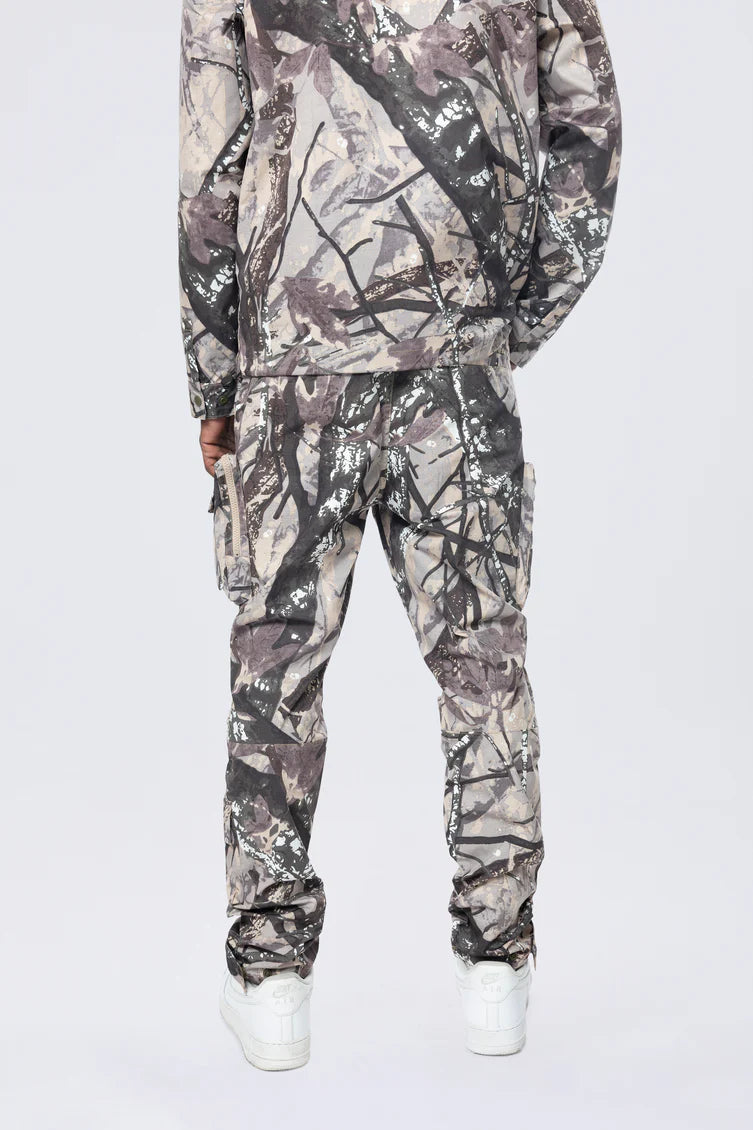 Smoke rise (Olive camo Utility Windbreaker Pant)