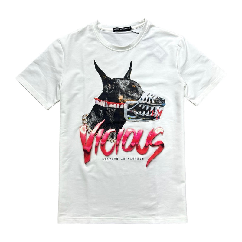 Streetz Iz Watchin (White "Vicious" T-Shirt)