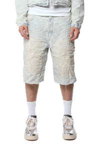 Purple brand Monogram Shorts Light Indigo
