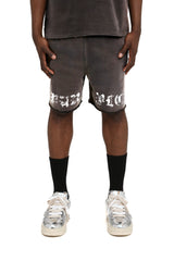 Purple Brand Worn Gothic Raw Hem Shorts