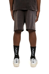 Purple Brand Worn Gothic Raw Hem Shorts