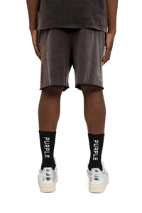 Purple Brand Worn Gothic Raw Hem Shorts