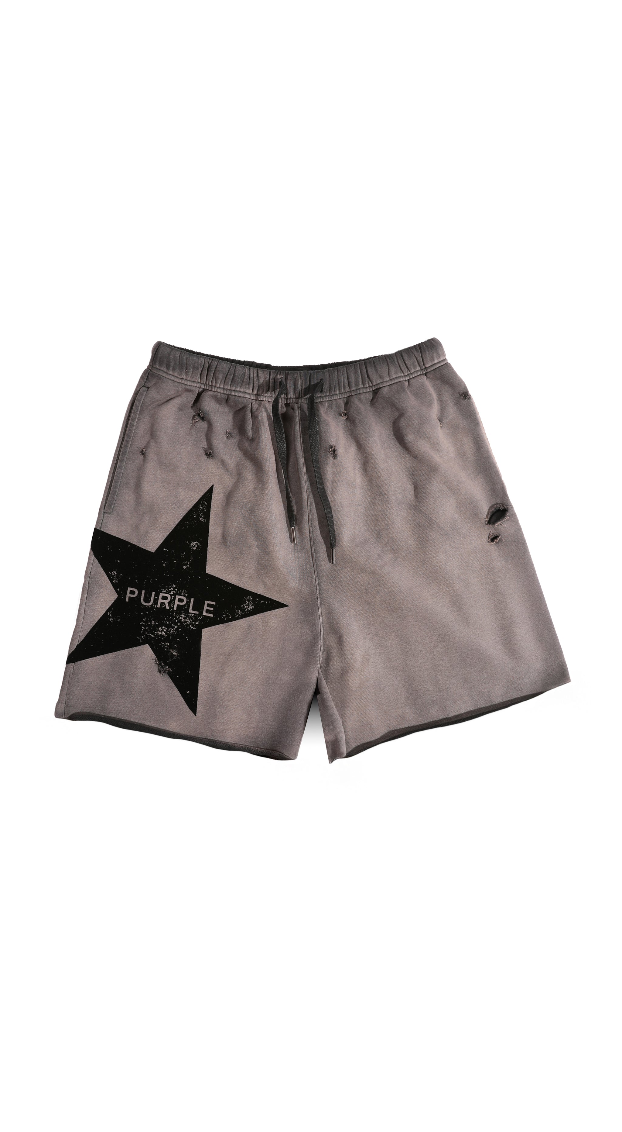 Purple Brand Mwt Fleece Shorts Black