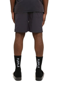 Purple Brand Flames All Round Shorts Navy