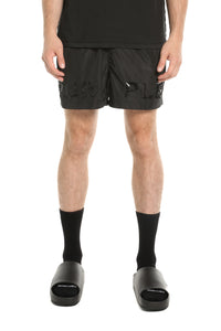 Purple Brand Crystal All Round Shorts Black