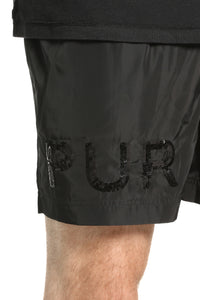 Purple Brand Crystal All Round Shorts Black