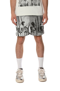 Purple Brand Mirage All Around Shorts Ice Melt Gray